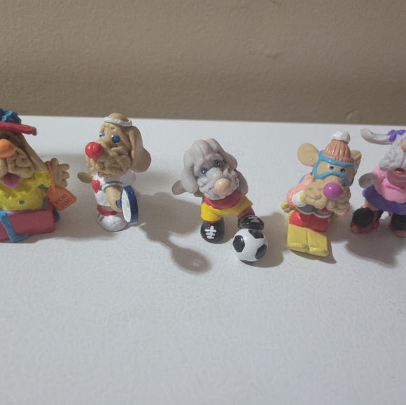 Vintage 1980s Wrinkles Dogs Set of 5 - Picture 2 of 3